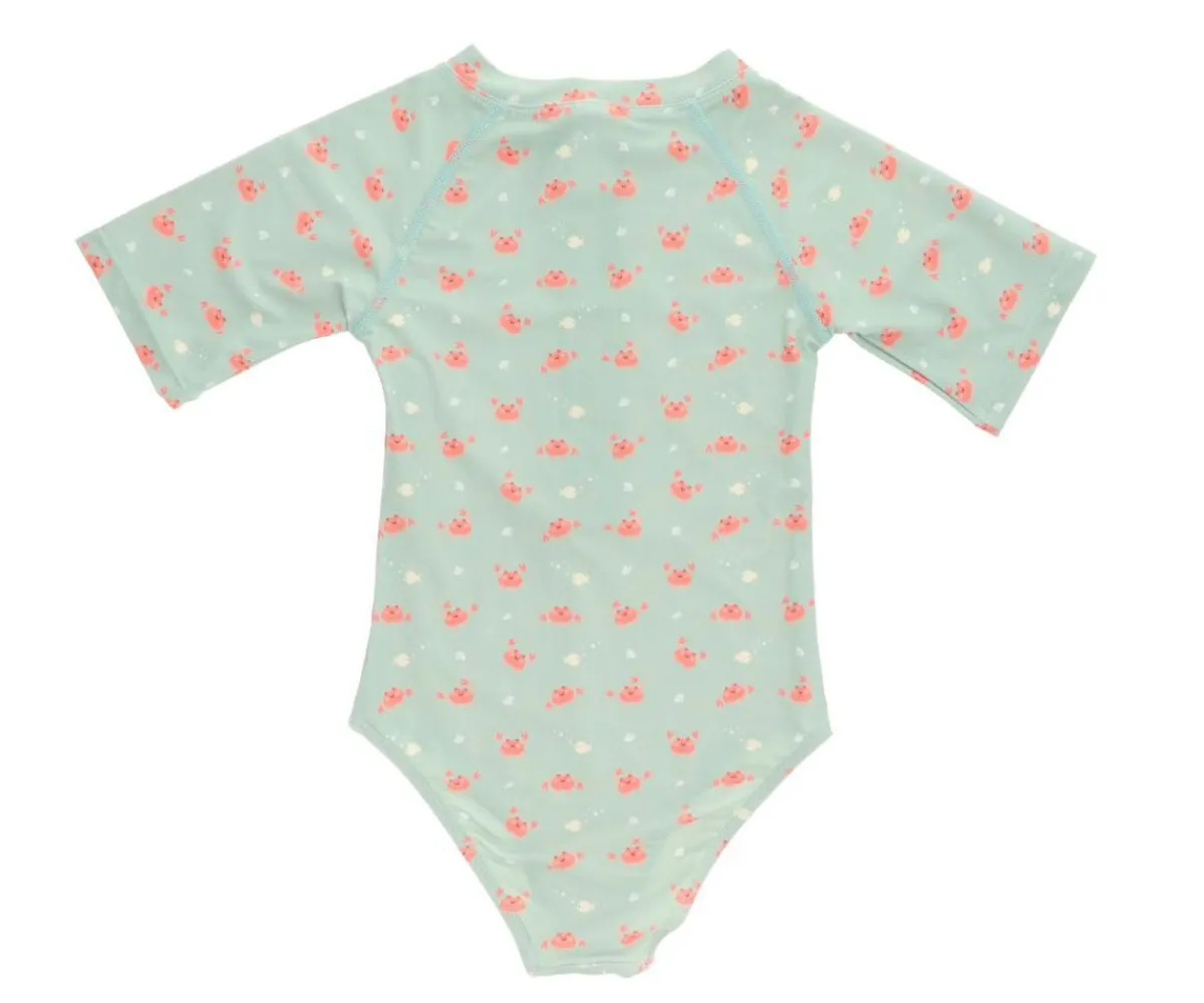 Bañadores Niños^Monnëka Bañador con Cremallera Crab Sage