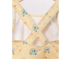 Bañadores Niños^Monnëka Bañador Cruzado con Volantes Surf Van