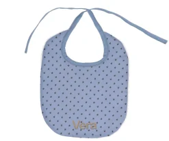 Best Babero Algodón Mini Star Blue Personalizable Baberos|Baberos Personalizados