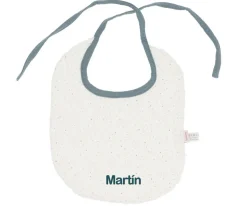 Baberos Personalizados^Cristina de Jos'h Babero Algodón Rainbow Dots Azul Personalizable