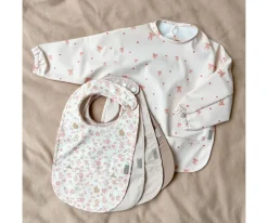 Baberos^Cam Cam Babero con Mangas Bows