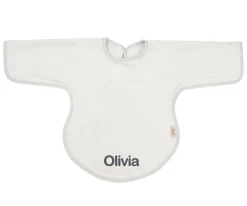 Baberos Con Manga^Timboo Babero con Mangas Silver Grey Personalizable