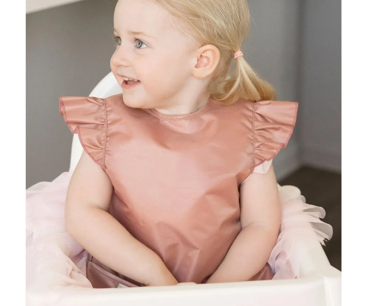 Baberos Impermeables^Tiny Twinkle Babero Impermeable Checkers Pink