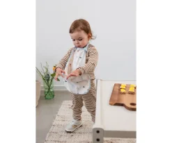 Baberos^Lassig Babero Impermeable Extra Grande Happy Fruits Light Blue