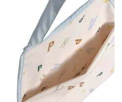 Baberos^Lassig Babero Impermeable Extra Grande Happy Fruits Light Blue