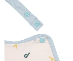 Baberos^Lassig Babero Impermeable Extra Grande Happy Fruits Light Blue