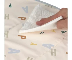 Baberos^Lassig Babero Impermeable Extra Grande Happy Fruits Light Blue