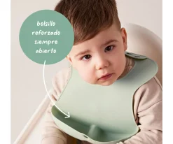 Baberos^b.box Babero Silicona Enrollable Ocean