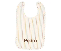 Baberos Personalizados^Little Dutch Babero Sunny Stripes Personalizable