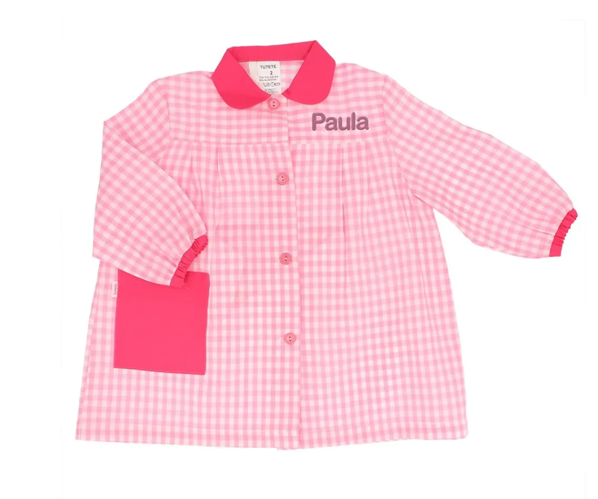 Babis Escolares^Tutete Textil Babi Colegio Big Star Rosa Personalizable