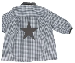 Babis Escolares^Tutete Textil Babi Colegio Big Star Vichy Gris Oscuro Personalizable