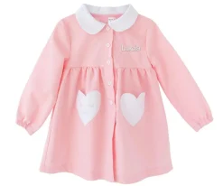 Babis Escolares^Tutete Textil Babi Corazón Rosa por VivirConGusto Personalizable