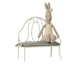 Casa De Muñecas De Madera^Maileg Banco Antiguo Off White Mini