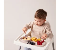 Sale Bandeja Silicona Roll + Go con Cuchara Latte Comer Al Aire Libre|Baby Led Weaning