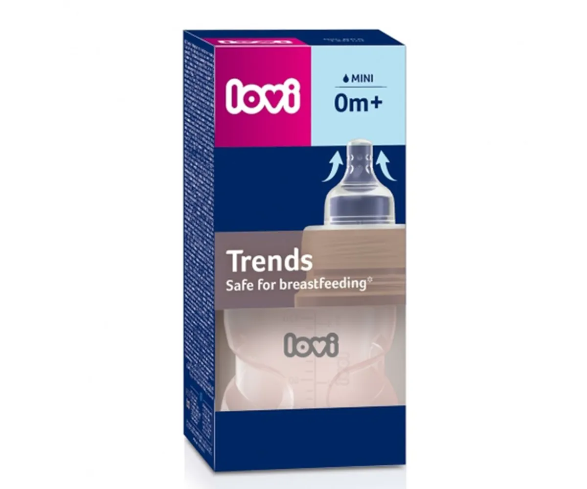 Biberones^LOVI Biberón con Tetina Dinámica Trends 120 ml Rosa
