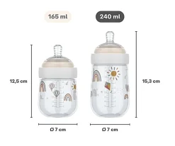 Biberones^Mepal Biberón Mio Sunshine & Rainbow 240 ml