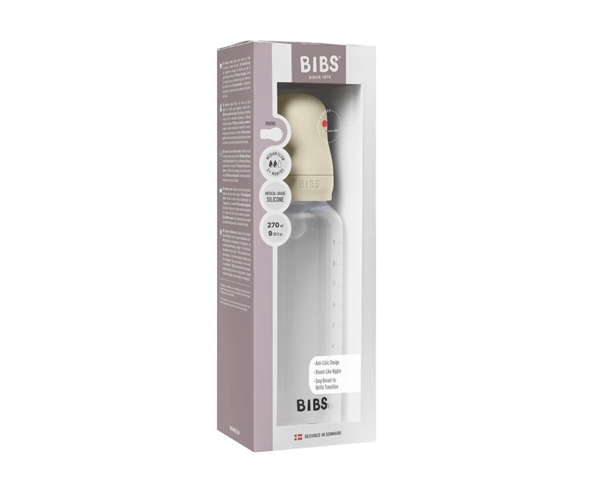 Biberones^BIBS Biberón Plástico Silicona Ivory 270ml