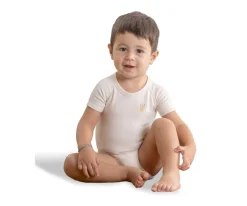Ropa Infantil^J BIMBI Body Bebé (0-36meses) Manga Corta Warm Cream