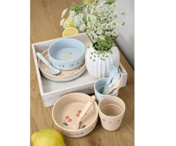 Best Bol Antideslizante Eco Happy Fruits Cherry Vajilla Infantil|Baby Led Weaning