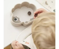 Outlet Bol Silicona Stick&Stay Sheepy Sand Baby Led Weaning|Vajilla Infantil
