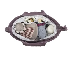 Bolsas Hospital Bebé^Pasito a Pasito Bolsa Canastilla Cherry Velvet