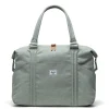 Bolsos Carro Bebé^Herschel Bolsa Canastilla con Cambiador Strand Duffle Iceberg Green Crosshatch