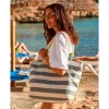 Bolsas De Playa^Tutete Textil Bolsa de Playa Nautical Natural-Gris Personalizable
