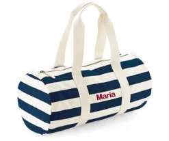 Bolsas De Deporte^Tutete Textil Bolsa Deporte Nautical Natural-Navy Personalizable