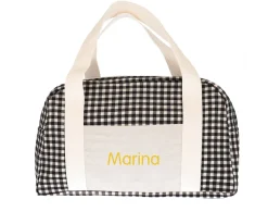 Bolsas De Deporte^Cristina de Jos'h Bolsa Deporte Vichy Negro Personalizable