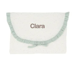 Cambiadores Para Bebés^Cristina de Jos'h Bolsa para Muda Rainbow Dots Verde Personalizable