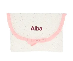 Cambiadores Para Bebés^Cristina de Jos'h Bolsa para Muda Rainbow Dots Rosa Personalizable