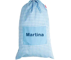 Cambiadores Para Bebés^Tutete Textil Bolsa para Muda Vichy Celeste Personalizable