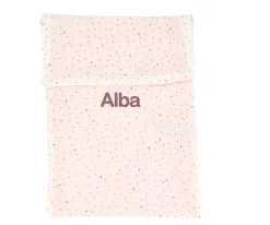 Cambiadores Para Bebés^Cristina de Jos'h Bolsa para Pañales Rainbow Dots Rosa Personalizable