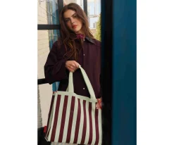 Online Bolso Shopper Knitted Mist + Fig Moda Mamá|Bolsos