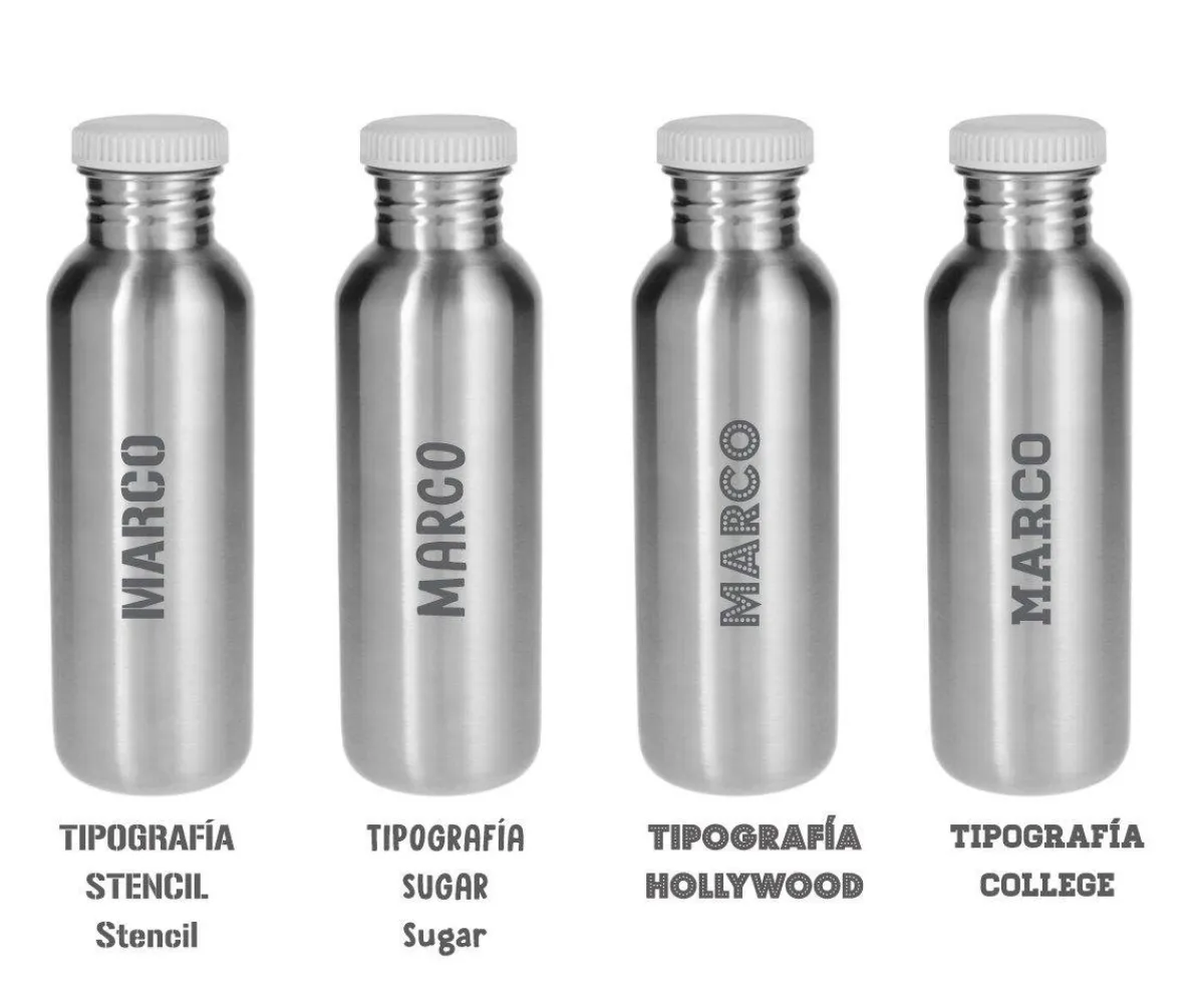 Online Botella Acero con Funda Croc Personalizable 500ml Colecciones Vuelta Al Cole|Botellas Para Personalizar