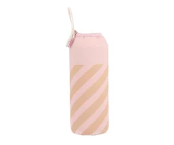 Best Botella Acero con Funda Stripes Pink Personalizable 750ml Botellas De Acero|Botellas Para Personalizar