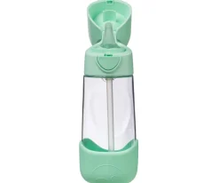 Botellas De Plástico^b.box Botella de Tritán con Pajita 450 ml Spearmint