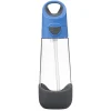 Botellas De Plástico^b.box Botella de Tritán con Pajita 600 ml Blue Slate