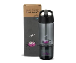 Botellas De Plástico^Carl Oscar Botella Tritán 2 en 1 Araña Grey