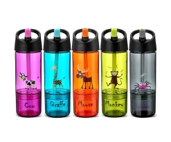 Botellas De Plástico^Carl Oscar Botella Tritán 2 en 1 Araña Grey