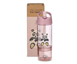 Botellas De Plástico^Carl Oscar Botella Tritán 2 en 1 Panda Pink