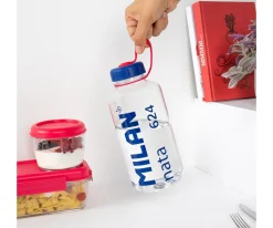 Botellas De Plástico^Milan Botella Tritán 1L Nata® 624 Transparente