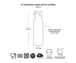 Outlet Botella Térmica Acero Pirates 500ml Botellas Térmicas|Botellas De Acero