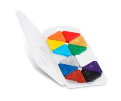 New Caja 12 Ceras Magic Triangles Material Escolar|Manualidades Para Niños