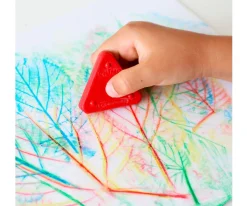 New Caja 12 Ceras Magic Triangles Material Escolar|Manualidades Para Niños