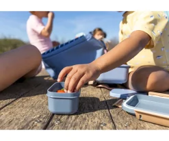 Best Caja Almuerzo Bento Stripes Blue Comer Al Aire Libre|Cajas De Almuerzo