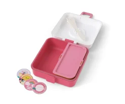 Sale Caja Almuerzo Snacky Rosa Birds Fiambreras Infantiles|Cajas De Almuerzo