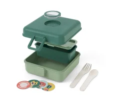 Sale Caja Almuerzo Snacky Verde Forest Fiambreras Infantiles|Cajas De Almuerzo