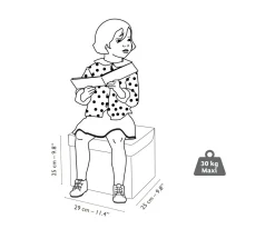 Best Caja de Almacenamiento Con Asiento Conejo Organizadores|Organizadores De Juguetes