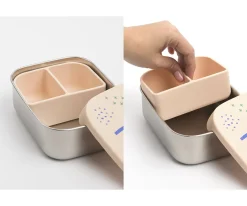 Cajas De Almuerzo^The Cotton Cloud Caja de Almuerzo Acero con Separador Extraíble Confetti